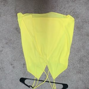 Bright yellow blouse